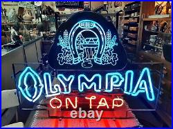 Vintage Olympia On Tap Neon Beer Sign Rare