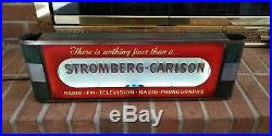 Vintage Original Art Deco STROMBERG CARLSON Phonograph NEON Advertising Sign