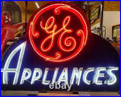 Vintage Original GE Appliance Neon Sign Porcelain 12 x 48 x 64