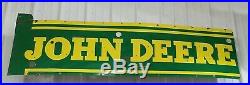Vintage Original Jd John Deere Porcelain Neon Advertising Sign-lackner Sign Co
