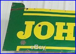 Vintage Original Jd John Deere Porcelain Neon Advertising Sign-lackner Sign Co