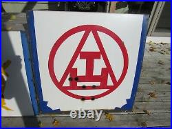 Vintage Original Masonic And Freemason Porcelain Signs With Neon 6 Signs Wow