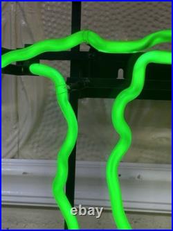 Vintage Original Monster Energy M Claw Green Neon Sign. 22x16. Commercial