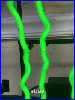 Vintage Original Monster Energy M Claw Green Neon Sign. 22x16. Commercial