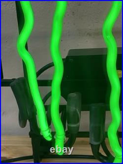 Vintage Original Monster Energy M Claw Green Neon Sign. 22x16. Commercial