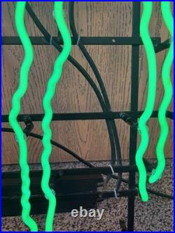 Vintage Original Monster Energy M Claw Green Neon Sign. 22x16. Commercial