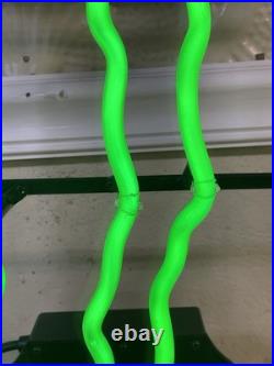 Vintage Original Monster Energy M Claw Green Neon Sign. 22x16. Commercial