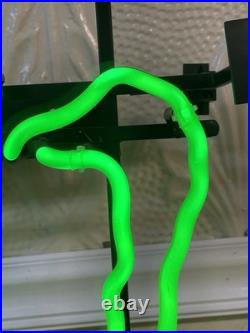 Vintage Original Monster Energy M Claw Green Neon Sign. 22x16. Commercial