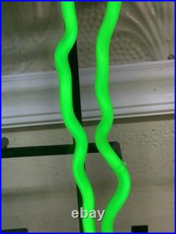 Vintage Original Monster Energy M Claw Green Neon Sign. 22x16. Commercial