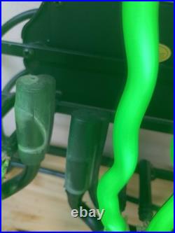 Vintage Original Monster Energy M Claw Green Neon Sign. 22x16. Commercial