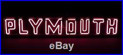 Vintage Original Plymouth Chrysler Dodge Large Neon Sign Auto Car Ready To Hang