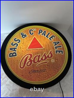 Vintage Original Rare Bass Ale Beer Neon Sign With Running Water Effect 19.5