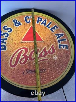 Vintage Original Rare Bass Ale Beer Neon Sign With Running Water Effect 19.5