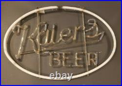 Vintage Original Working Kaiers Beer Neon Sign Incl Transformer Mahanoy City PA