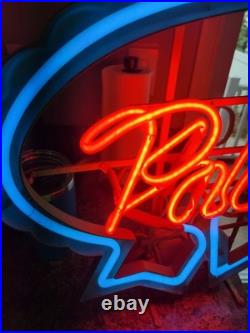 Vintage Pabst Blue Ribbon PBR Beer Neon Light Sign