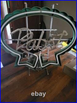 Vintage Pabst Blue Ribbon PBR Beer Neon Light Sign