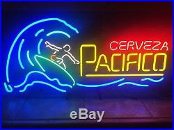 Vintage Pacifico Surfer Neon Beer Sign Made In USA 6 Colors
