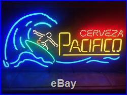 Vintage Pacifico Surfer Neon Beer Sign Made In USA 6 Colors