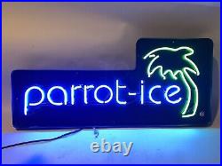 Vintage Parrot Ice Neon Sign Frozen Margaritas Sign Hard To Find Works Great