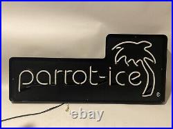 Vintage Parrot Ice Neon Sign Frozen Margaritas Sign Hard To Find Works Great