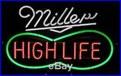 Vintage Peanut Design Miller High Life Neon Sign