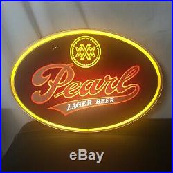Vintage Pearl Beer Sign -Neo Neon