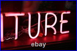 Vintage Pink Neon Sign Furniture Store Display Apothecary Counter Cabinet old Vintage Pink Neon Sign Furniture Store Display Apothecary Counter Cabinet old
