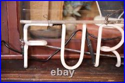 Vintage Pink Neon Sign Furniture Store Display Apothecary Counter Cabinet old Vintage Pink Neon Sign Furniture Store Display Apothecary Counter Cabinet old