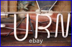 Vintage Pink Neon Sign Furniture Store Display Apothecary Counter Cabinet old Vintage Pink Neon Sign Furniture Store Display Apothecary Counter Cabinet old