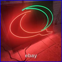 Vintage Quiznos Neon Sign Light Q Logo Restaurant Sub Shop Advertising 24x36