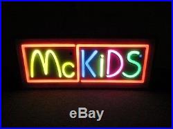 Vintage RARE McKids & Sears Commercial Neon-Sign (1989)