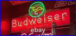 Vintage Rare 5 Color Budweiser Beer Neon Sign Bud Anheuser Busch