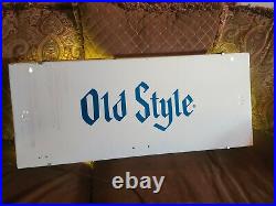 Vintage Rare Old Style Beer bar lighted sign neon display 1974 36x16x4 mancave