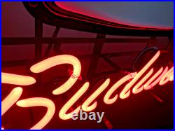 Vintage Rare Original Budweiser Beer Orioles Baseball Lg Neon Advertising Sign