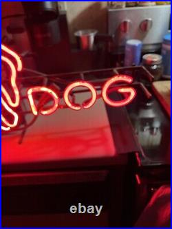 Vintage Red Dog Beer Neon Sign Please Read Description