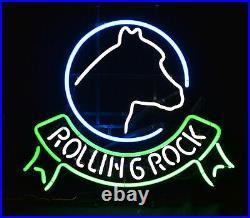 Vintage Rolling Rock Neon Sign 24 X 21