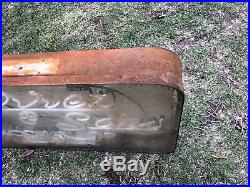 Vintage Rusty Neon Sign Body Shop Garage Rusted Patina ManCave Works Great