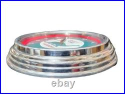 Vintage SINCLAIR Dino Gasoline Gas Station Sign Red Neon Quartz Clock READ