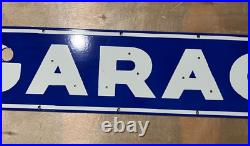 Vintage SSP Garage Arrow Neon Skin Gas & Oil Porcelain Enamel Sign Vintage SSP Garage Arrow Neon Skin Gas & Oil Porcelain Enamel Sign