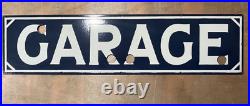 Vintage SSP Garage Neon Skin Gas & Oil Porcelain Enamel Sign 48X12 Inches
