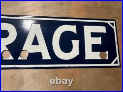 Vintage SSP Garage Neon Skin Gas & Oil Porcelain Enamel Sign 48X12 Inches