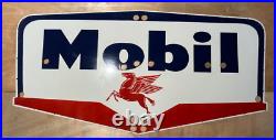 Vintage SSP Mobil Gas Neon Skin Gas & Oil Porcelain Enamel Sign 72x36