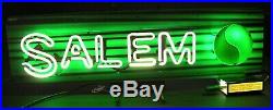 Vintage Salem Cigarettes Illuminated Neon Window / Wall Sign #2 31 x 12 x 9