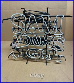 Vintage Sam Adams Light Boston Beer Brewery Neon Light Bar Sign 24 x 22 Size