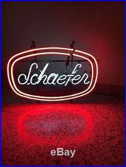 Vintage Schaefer beer neon sign
