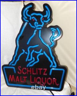 Vintage Schlitz Malt Liquor Neo-neon Sign New