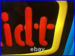 Vintage Schmidt Beer Lighted Sign Cold Beer G Heileman Brewing Co Neon Look