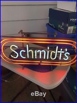 Vintage Schmidts Neon Beer Sign