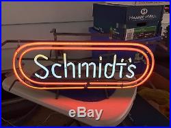Vintage Schmidts Neon Beer Sign