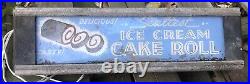 Vintage Sealest Ice Cream Cake Roll Lighted 26 Long Sign Neon Products Ohio